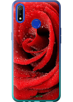 Чохол на realme 3 червона троянда "529u-1869-72104"