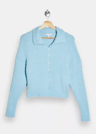 Светр жіночий topshop блакитний, по бірці розмір 12. підійде на 12, 14, 16