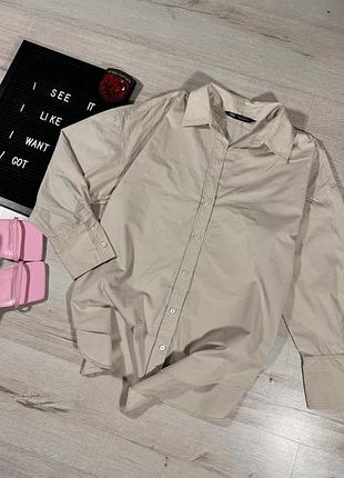Базовая натуральная рубашка zara
