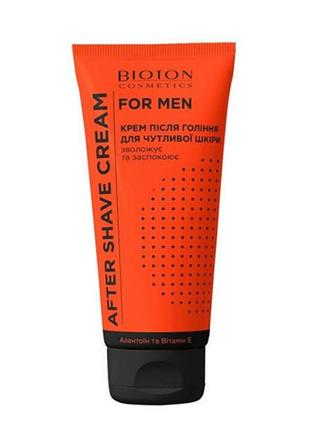 Крем после бритья увлажняющий с алоэ вера for men bioton cosmetics, 100 мл