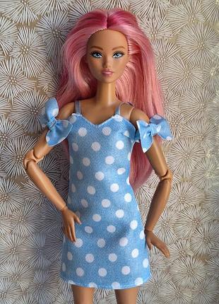 Голубое платье для куклы барби, оригинал, barbie, mattel