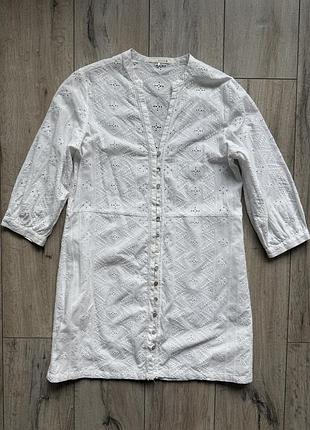 Біла сукня з прошви zara