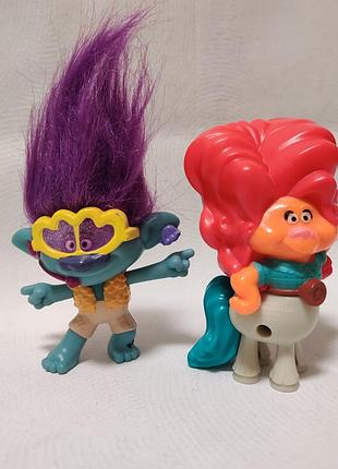Фігурки з мультфільму "тролі" happy meal mcdonald's