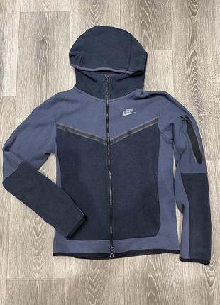 Вітровка nike tech fleece , у синьому кольорі , в розмірі s-m