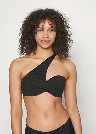 Лиф асимметричный на одно плечо женский верх от купальника топ hunkemoller в рубчик