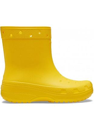 Гумові чоботи жіночі crocs crocband crush boot жовті, розмір 39