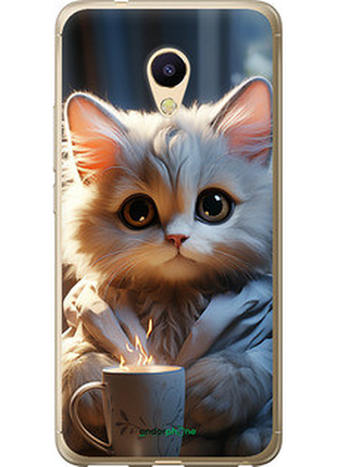 Чехол на meizu m5s white cat "5646u-776-72104"