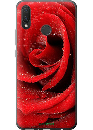 Чехол на huawei p smart plus красная роза "529u-1555-72104"