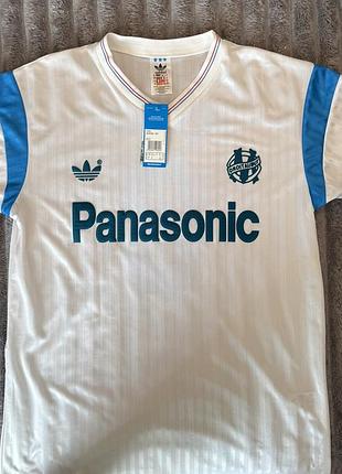 Футболка adidas olympique marseille 1989/1990 home - waddle #8 (нова з бірками)