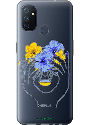 Чехол на oneplus nord n100 девушка v4 "5276u-2130-72104"