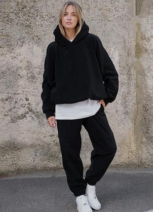 Жіночий флісовий спортивний костюм without utopia black