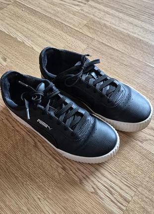 Кросівки puma чорні, довжина устілки 24 см