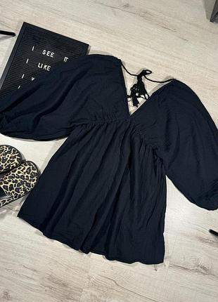 Муслиновое объемное платье h&amp;m
