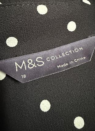 🥰 міді сукня в горошок m&s 18 4