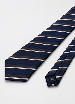 Шовкова чоловіча краватка profuomo originale (made in italy) в смужку