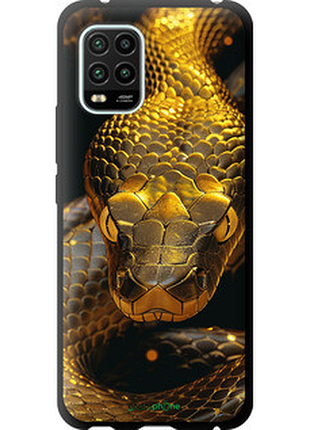 Чехол на xiaomi mi 10 lite golden snake "6072b-1924-72104"