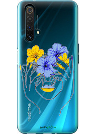 Чехол на realme x50 девушка v4 "5276u-1894-72104"