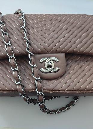 Сумка жіноча chanel 25 бежева