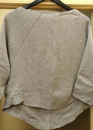 Цікавий італійський реглан сірого кольору (l/xl)