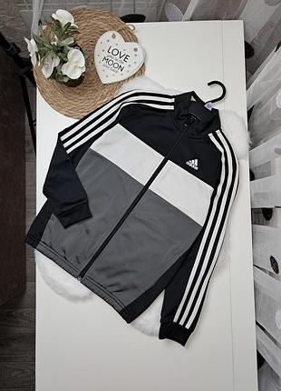Спортивна кофта з легким начосом від adidas оригінал 9-10 років (134-140) мастерка
