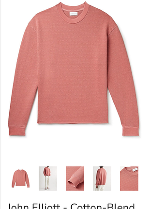 Свитшот john elliott cotton blend jacquard sweats