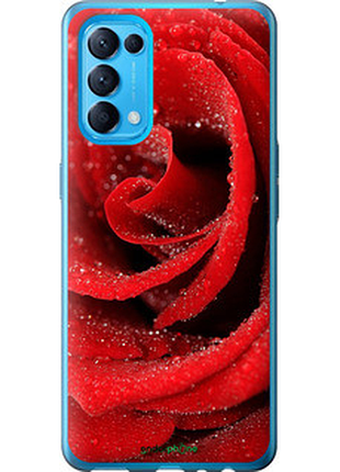 Чохол на oppo reno5 червона троянда "529u-2206-72104"