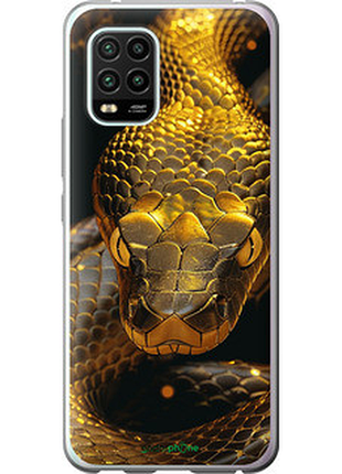 Чехол на xiaomi mi 10 lite golden snake "6072u-1924-72104"