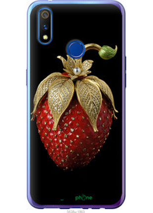 Чехол на realme x lite клубника v3 "5638u-2030-72104"
