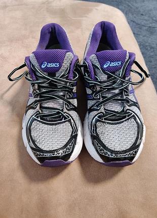 Кросівки жіночі asics білі з фіолетовими вставками