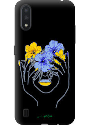 Чехол на samsung galaxy a01 a015f девушка v4 "5276b-1842-72104"