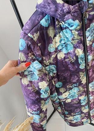 Курточка квітковим принтом 3