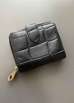 Mulberry 🖤🔥 шкіряний гаманець кроко
