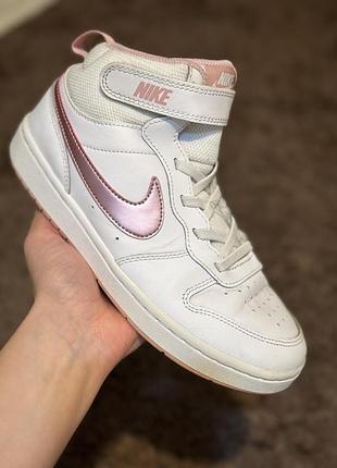 Оригінальні дитячі хайтопи / високі осінні кросівки на дівчинку nike 34 розмір (21.5см)