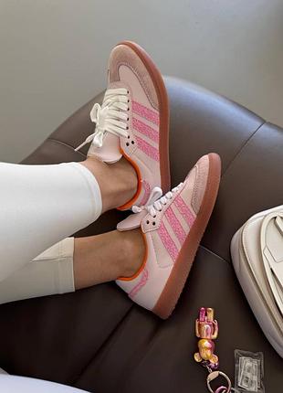 Кросівки adidas samba lace pink