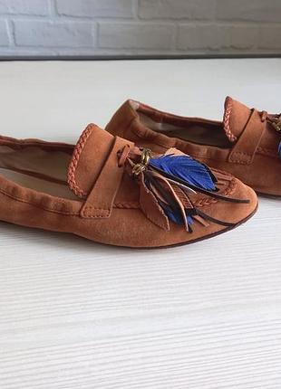 Замшевые лоферы tod's