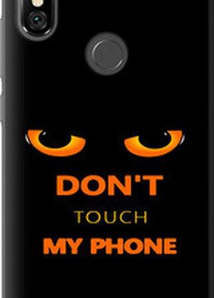 Чехол на xiaomi redmi note 6 pro don't touch the phone "4261u-1551-72104"