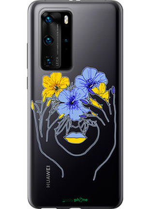 Чехол на huawei p40 pro девушка v4 "5276u-1839-72104"