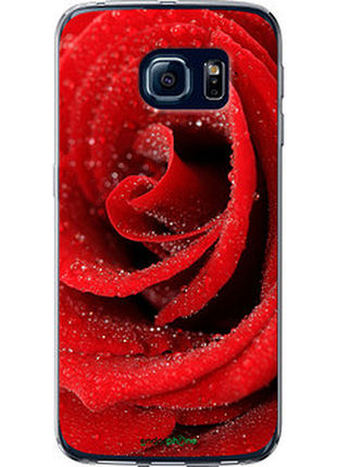 Чохол на samsung galaxy s6 edge g925f червона троянда "529u-83-72104"
