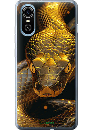 Чехол на zte blade a31 plus golden snake "6072u-2637-72104"