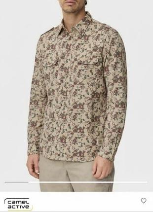 Рубашка в цветочный принт camel aktive р.l-xl