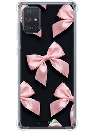 Чехол на samsung galaxy a71 2020 a715f coquette ribbons dark coquette "6767sp-1826-72104"