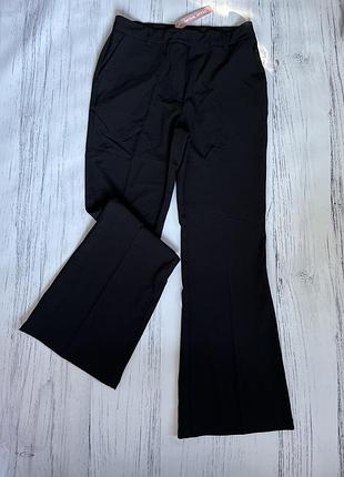 Брюки жіночі tally weijl чорні, розмір 42/l, xlкостюмна тканина
