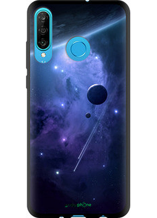 Чехол на huawei p30 lite планеты в синем космосе "171b-1651-72104"