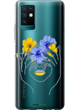 Чехол на infinix note 10 девушка v4 "5276u-2763-72104"