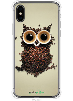 Чехол на iphone xs сова из кофе "777sp-1583-72104"