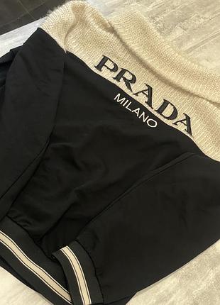 Стильний комбінований світшот / кофта prada milano