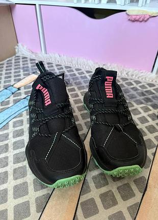 Кросівки puma чорні, розмір 37.5, довжина устілки 23.5 см