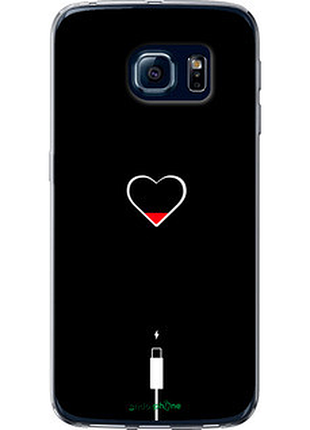 Чохол на samsung galaxy s6 edge g925f підзаряджання серця "4274u-83-72104"