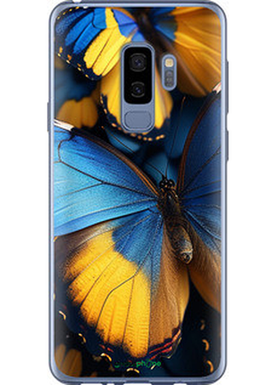 Чохол на samsung galaxy s9 plus жовто-блакитні метелики "6046u-1365-72104"