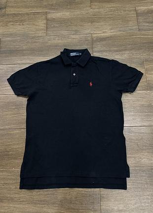 Чоловіче поло polo ralph lauren чорне, розмір m